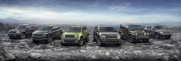 2016 Jeep® 75th Anniversary edition complete model lineup