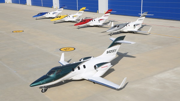 HondaJet Fleet with First Production Aircraft