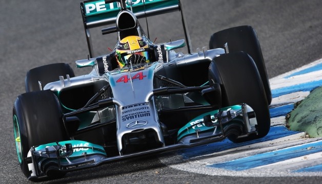 during day one of Formula One Winter Testing at the Circuito de Jerez on January 28, 2014 in Jerez de la Frontera, Spain.
