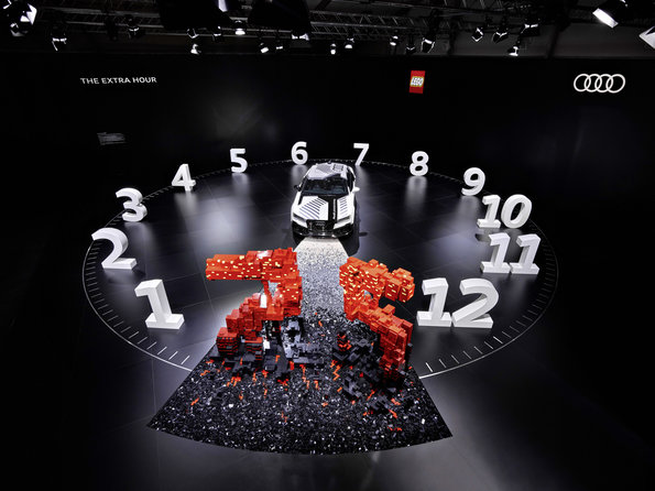 More freedom thanks to more time: the central customer benefit offered by autonomous driving is being showcased by Audi at Design Miami/.  Audi worked together with the LEGO Group to develop “The extra hour” installation.